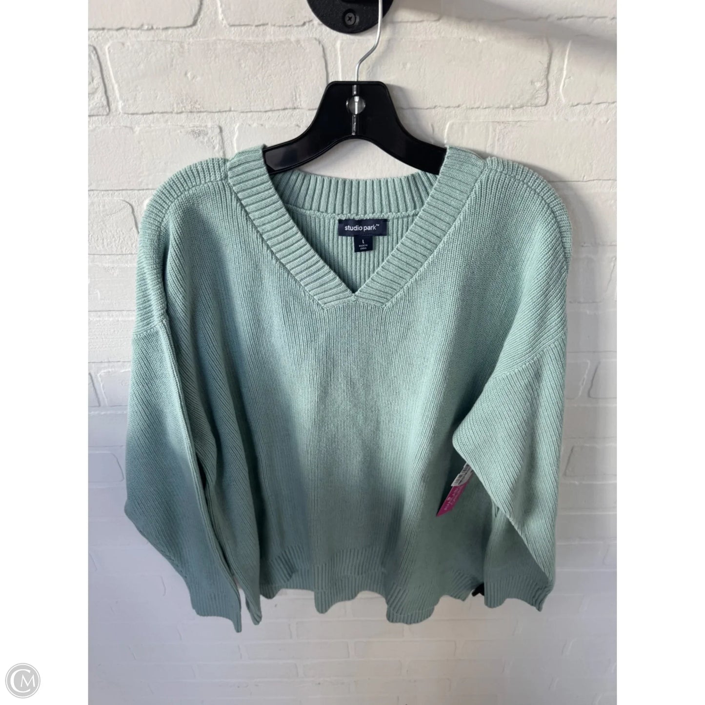 Sweater By Clothes Mentor In Blue, Size: L