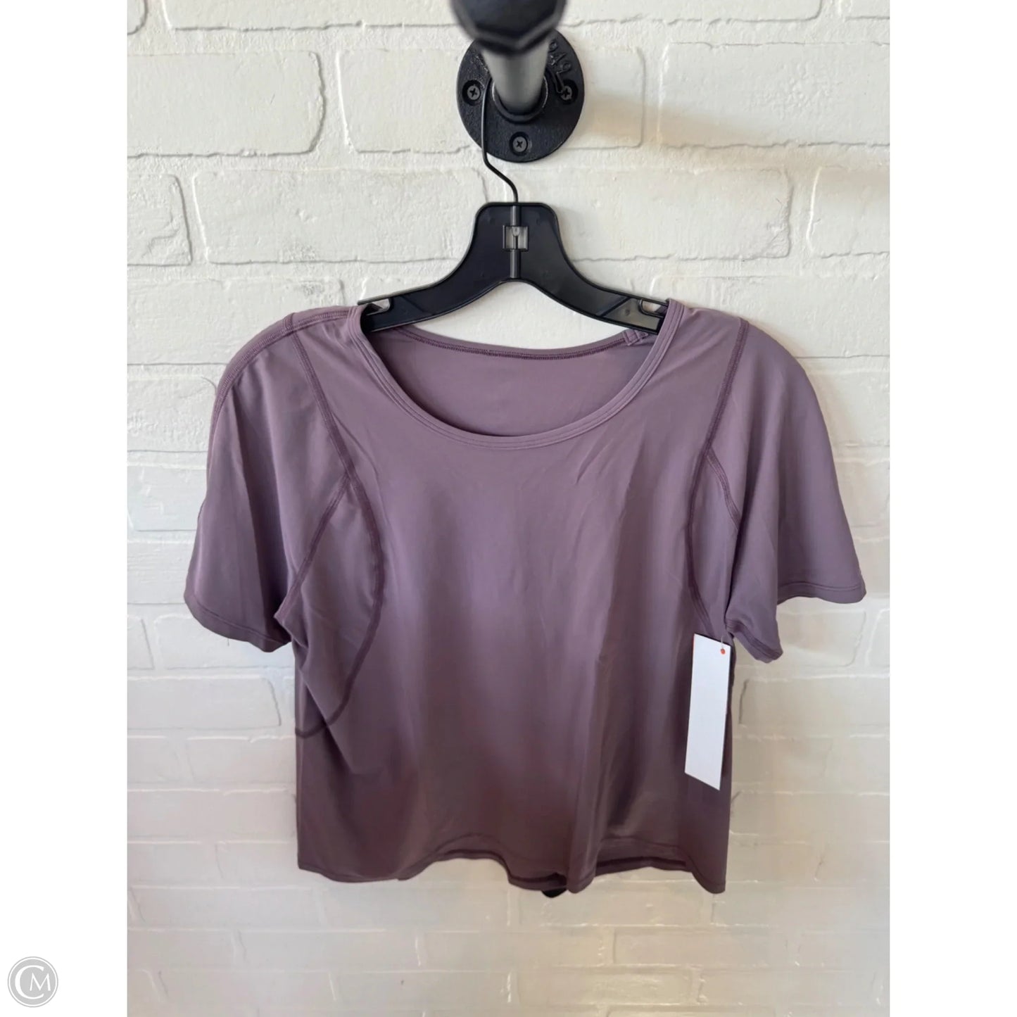 Athletic Top Short Sleeve By Lululemon In Purple, Size: S