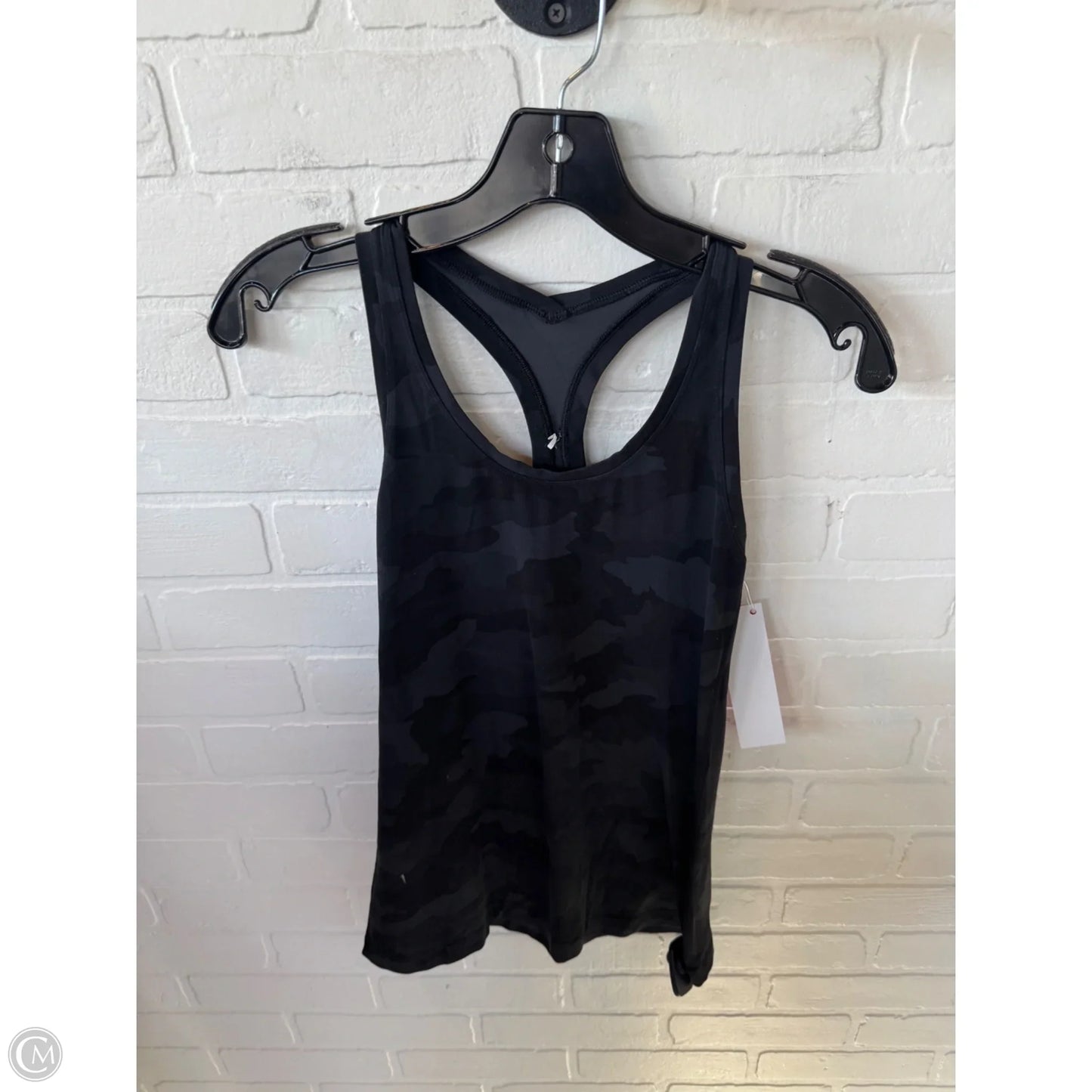 Athletic Tank Top By Lululemon In Black & Grey, Size: S