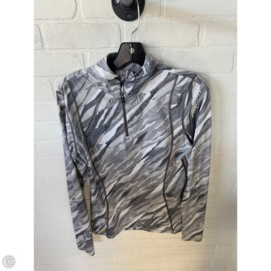 Athletic Top Long Sleeve Crewneck By Lole In Grey & White, Size: M