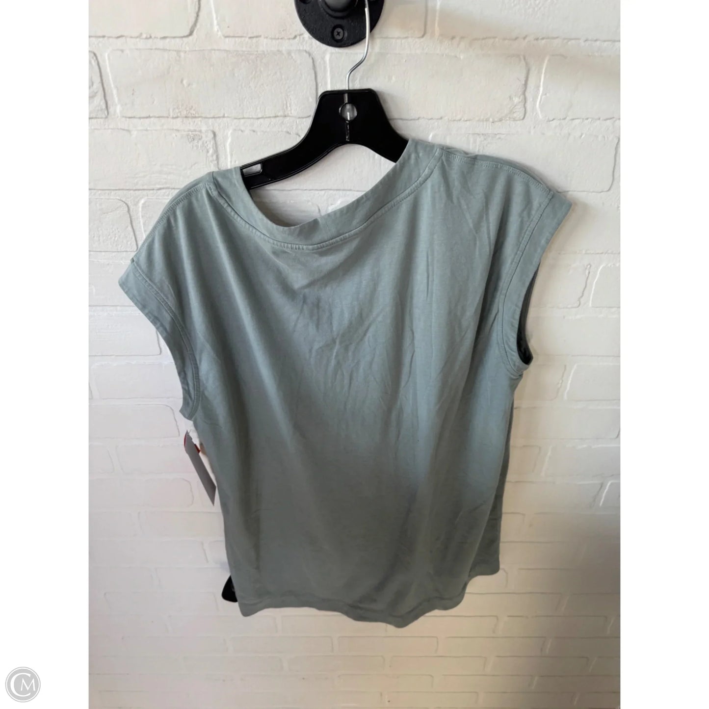 Athletic Top Short Sleeve By Athleta In Green, Size: M