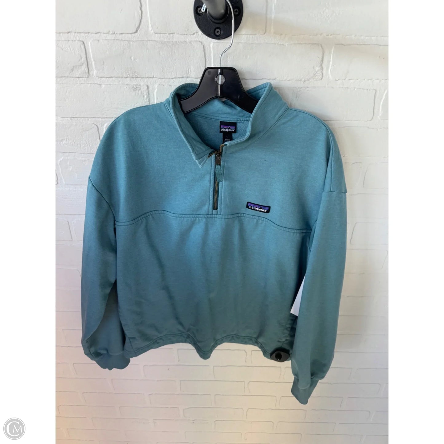 Sweatshirt Crewneck By Patagonia In Blue, Size: L