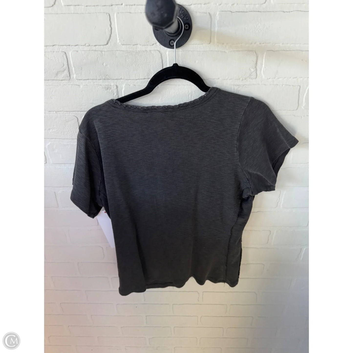 Top Short Sleeve By Lucky Brand In Grey, Size: Xl
