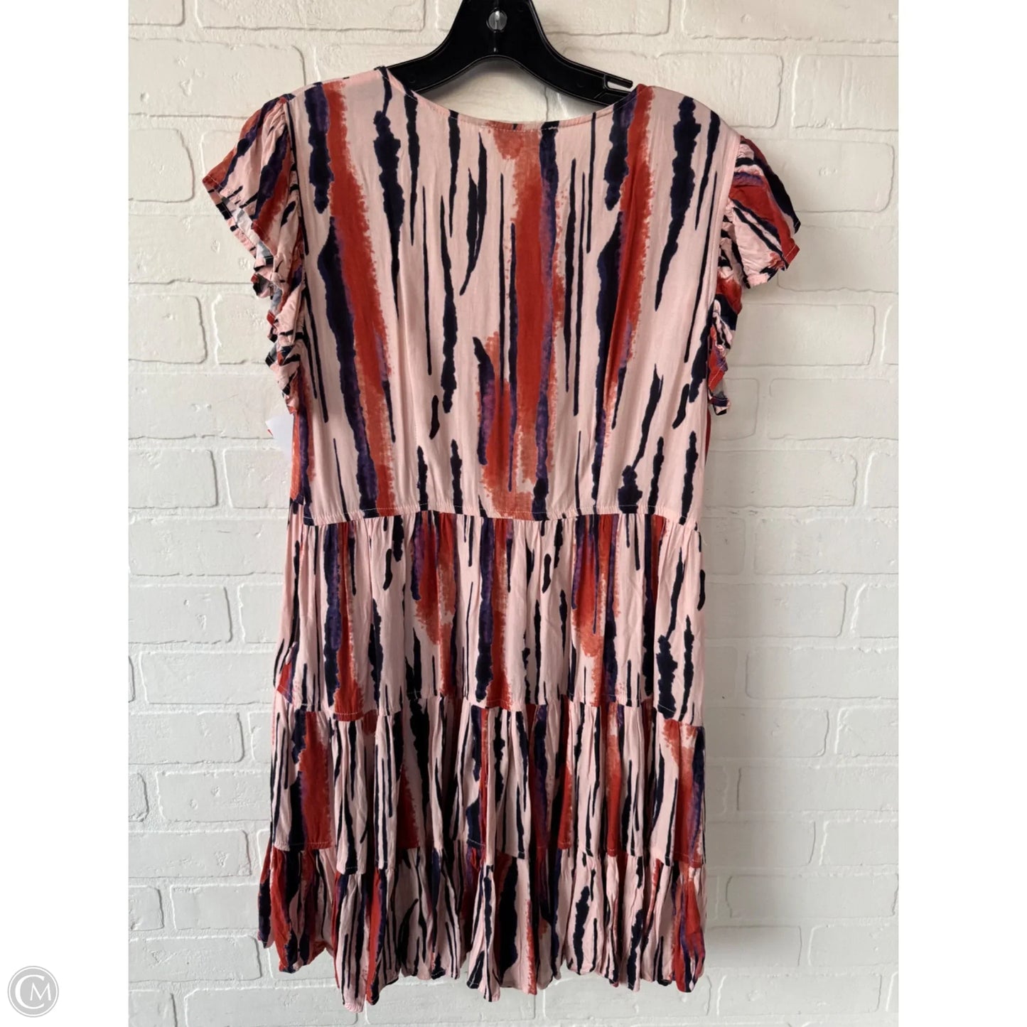 Dress Casual Short By Pinch In Orange & Pink, Size: L