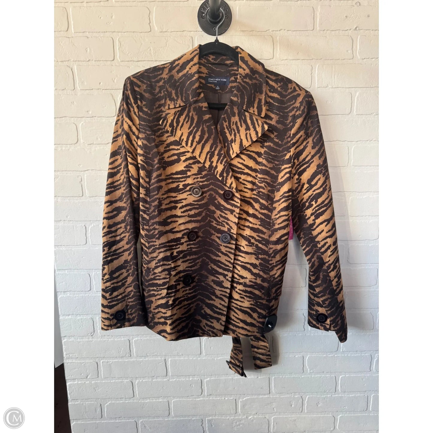 Blazer By Jones New York In Animal Print, Size: Xl