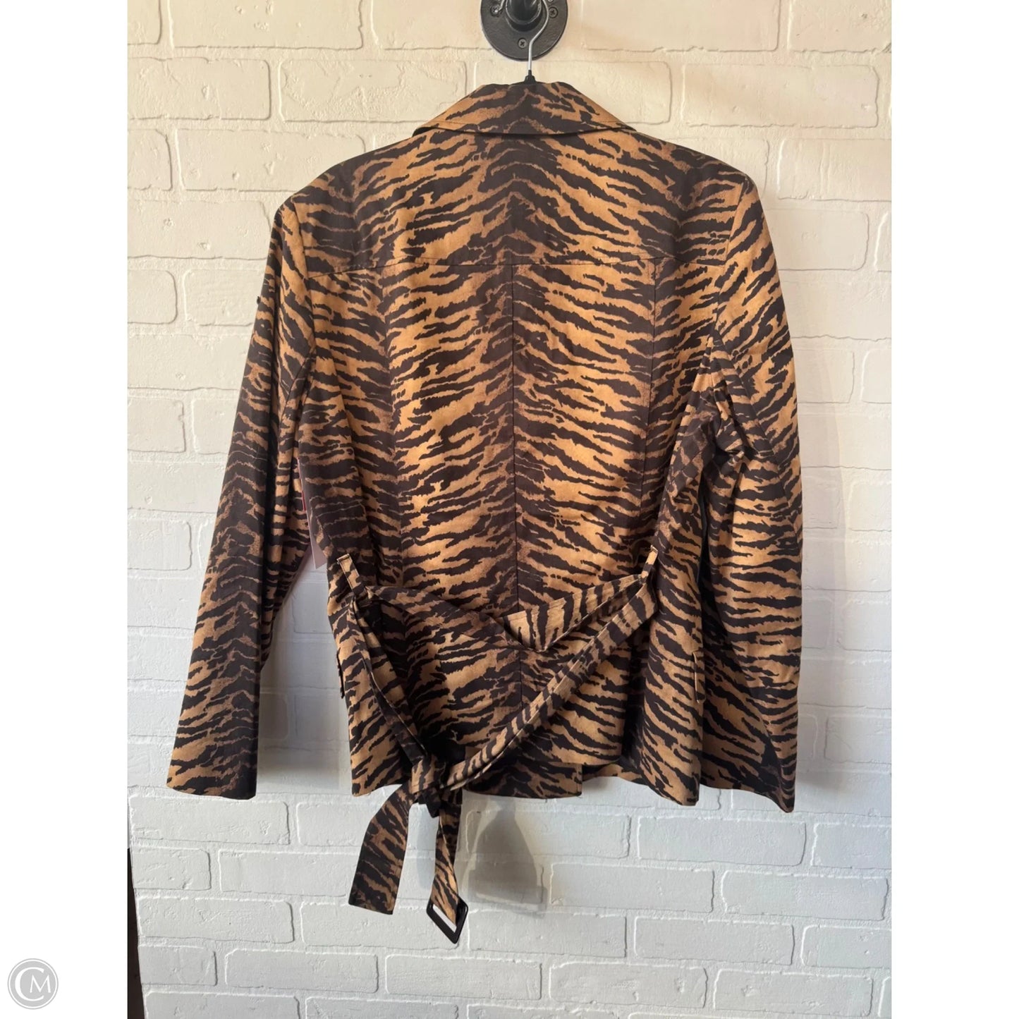 Blazer By Jones New York In Animal Print, Size: Xl