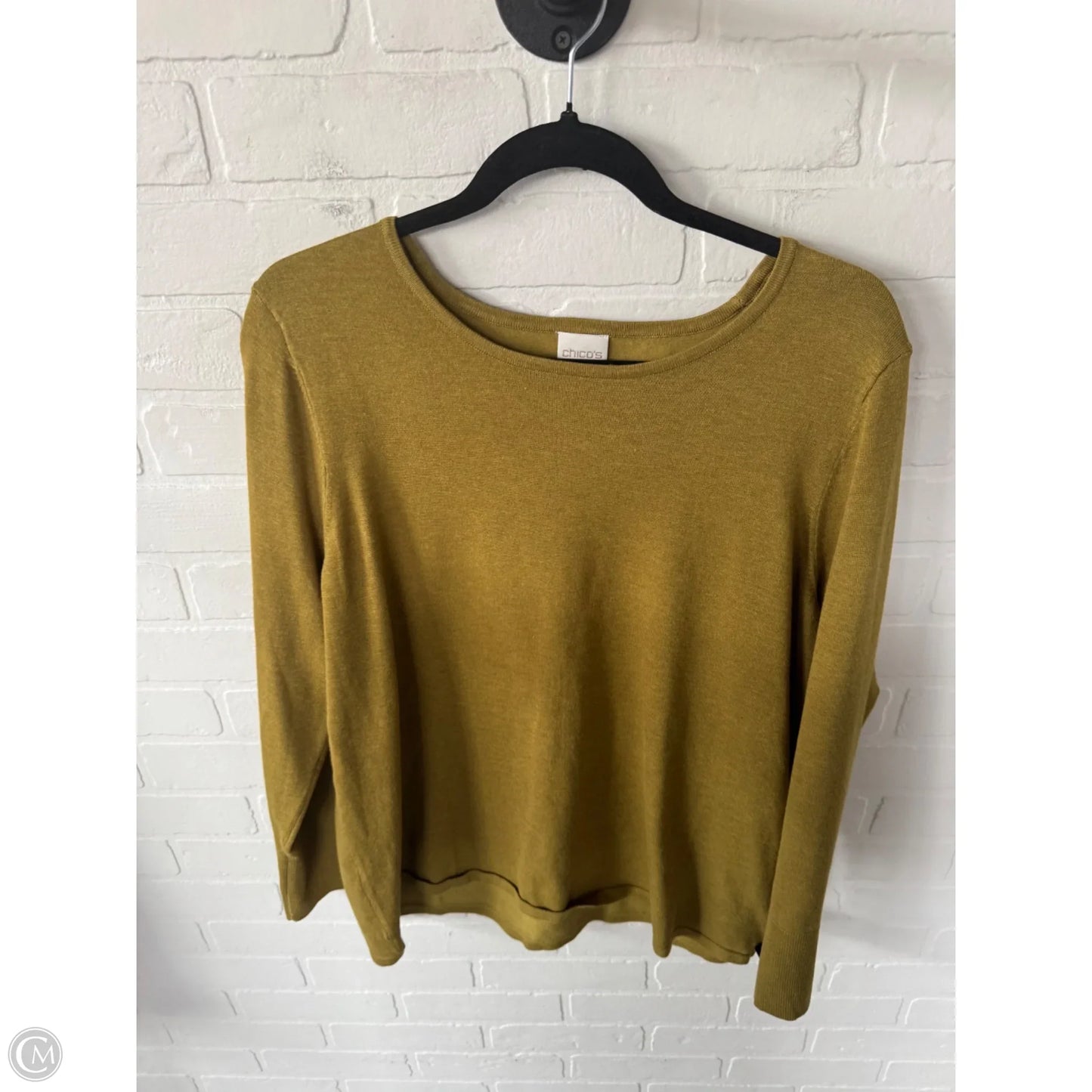 Sweater By Chicos In Green, Size: Xl