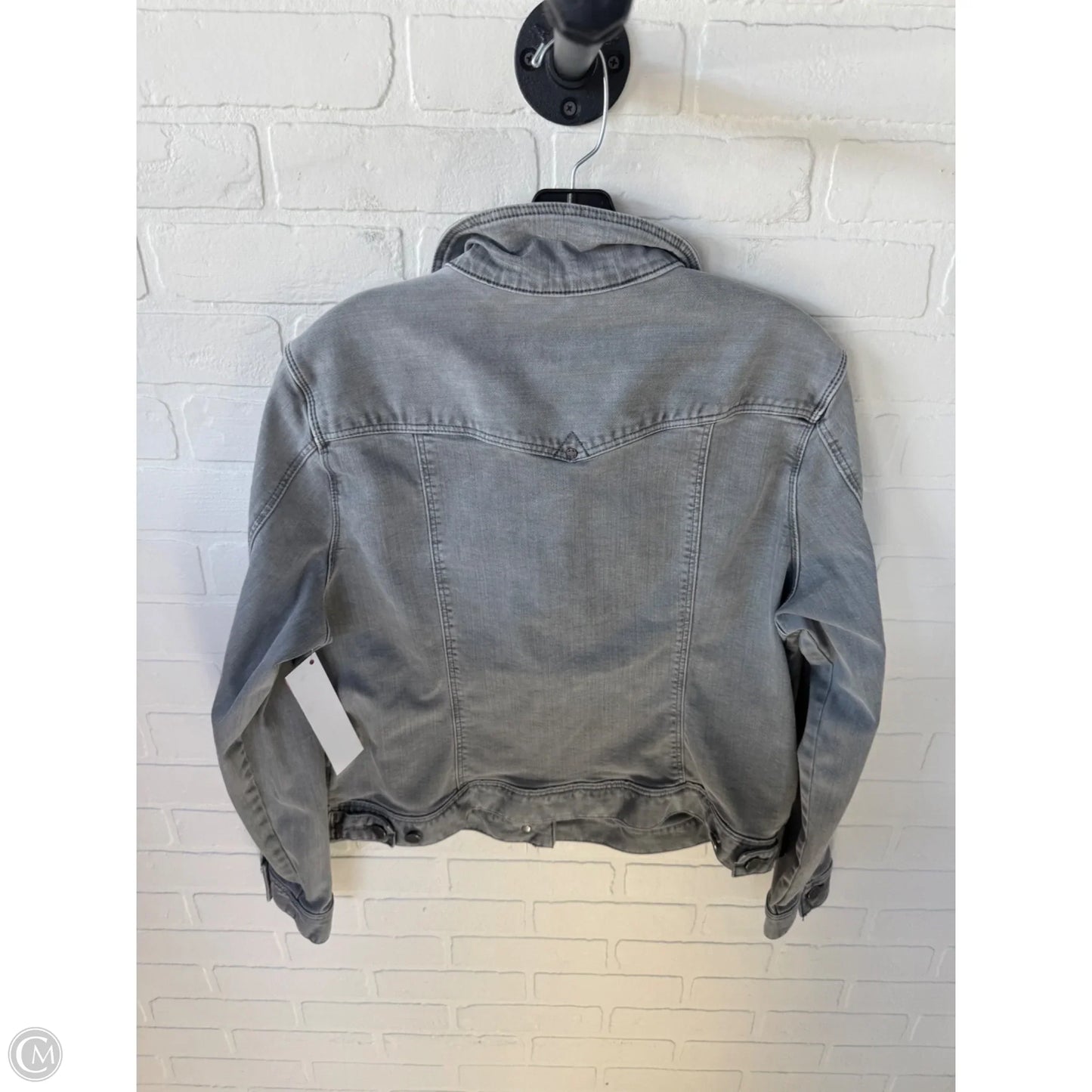 Jacket Denim By Liverpool In Grey Denim, Size: Xl