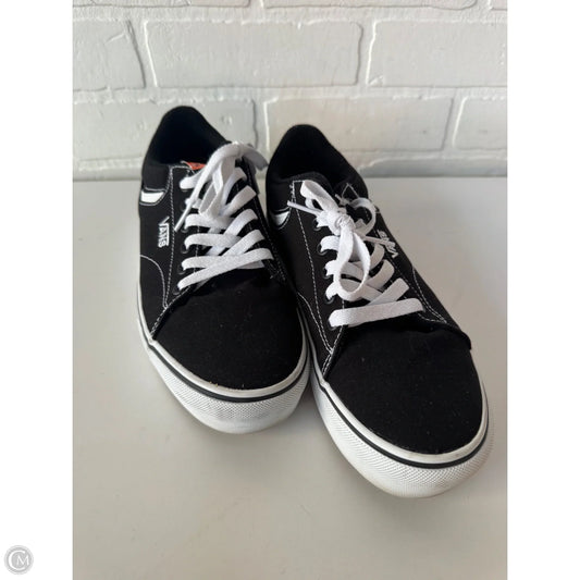 Shoes Sneakers By Vans In Black & White, Size: 7.5