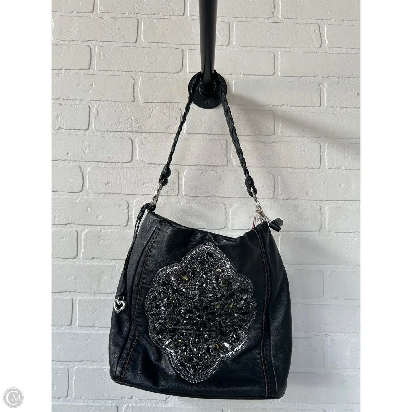 Handbag Leather By Brighton, Size: Medium