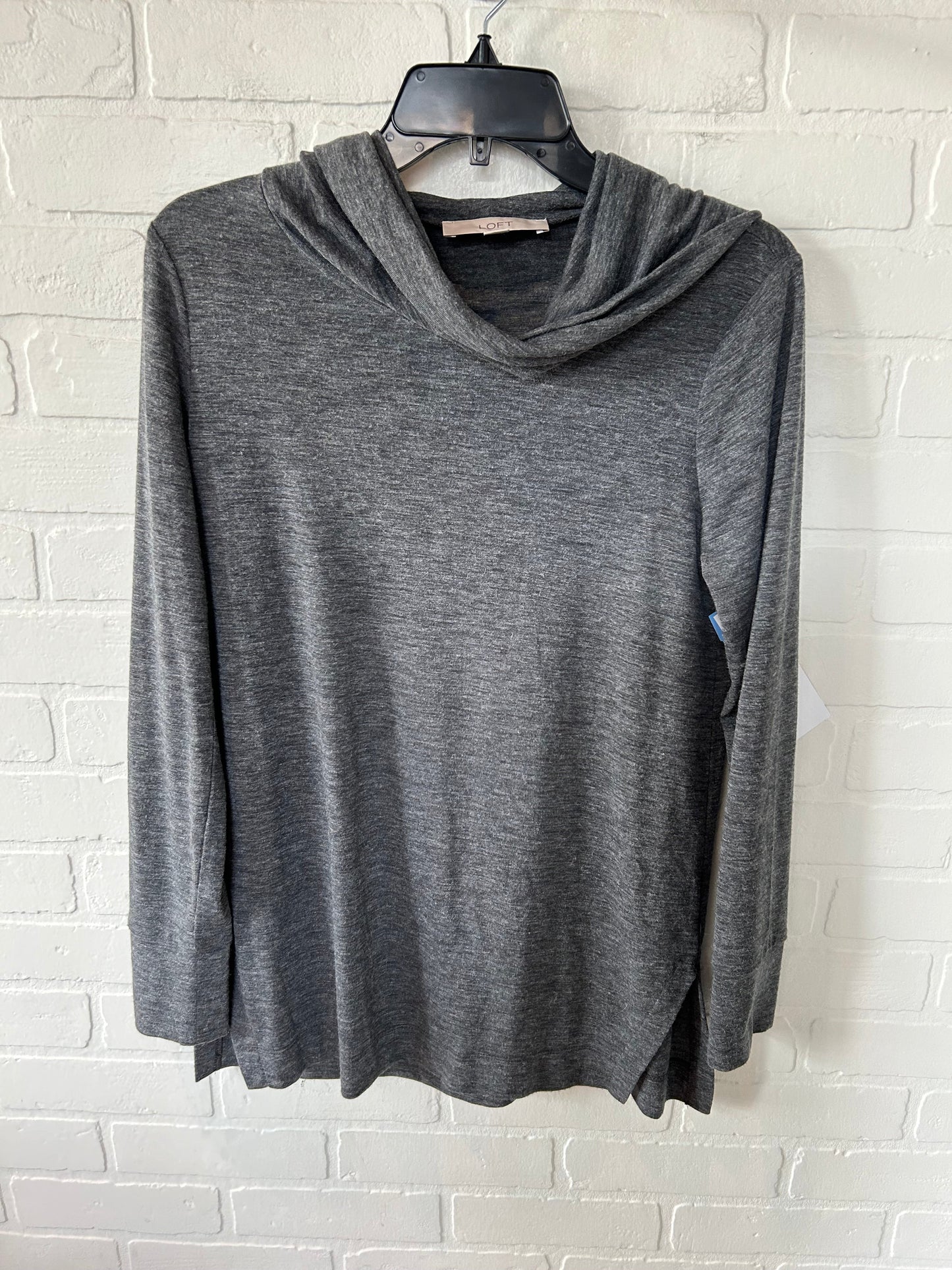 Grey Top Long Sleeve Loft, Size S