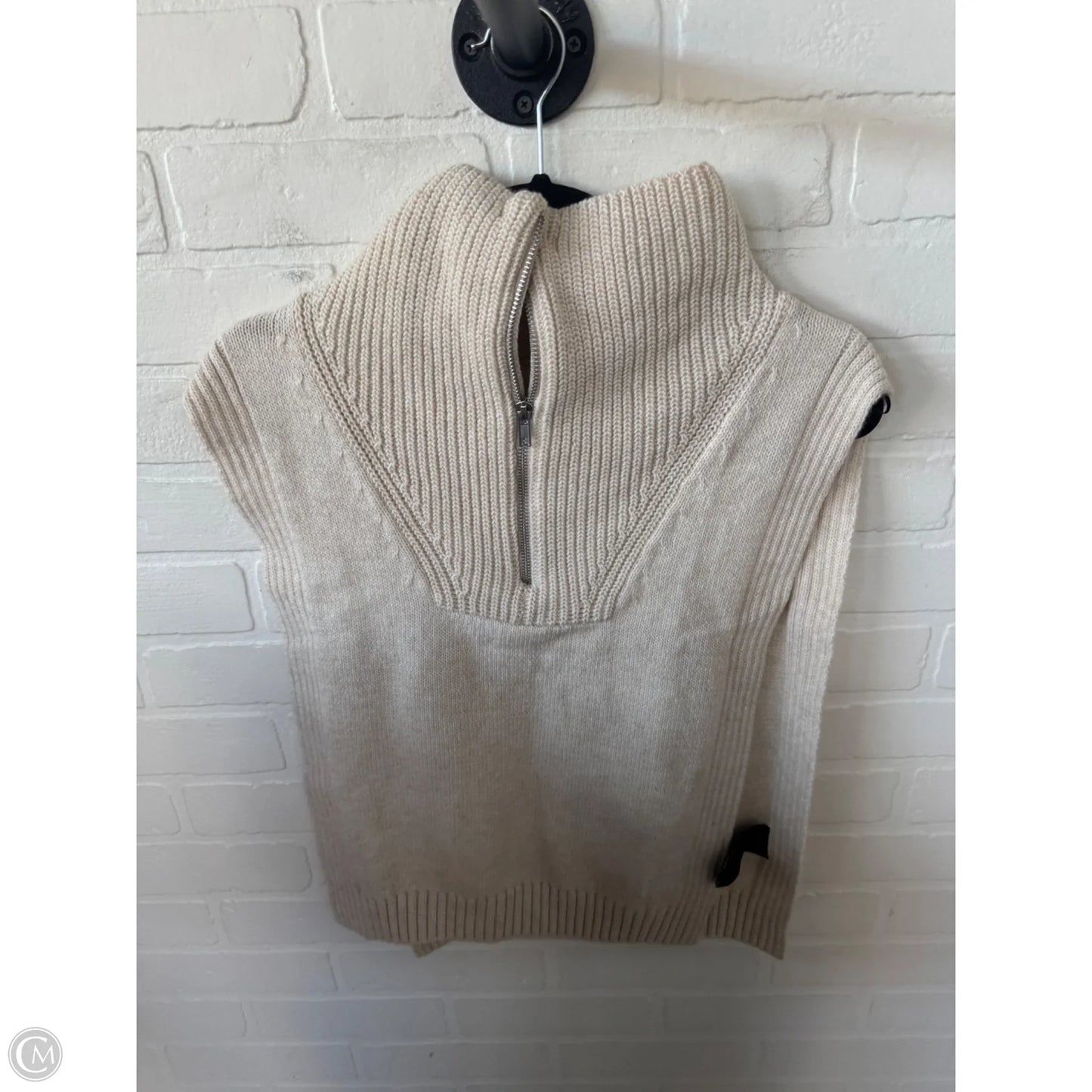 Vest Sweater By H&m In Tan, Size: Osfm