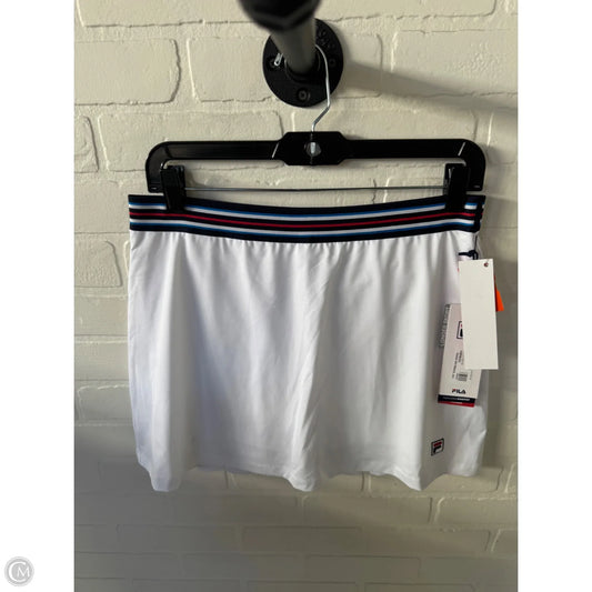 Athletic Skort By Fila In White, Size: 8