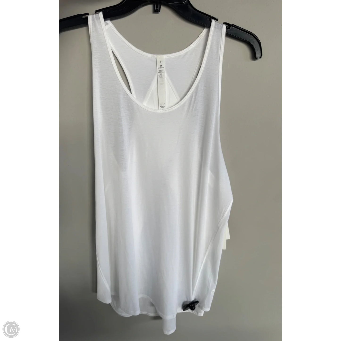 Athletic Tank Top By Lululemon In White, Size: M