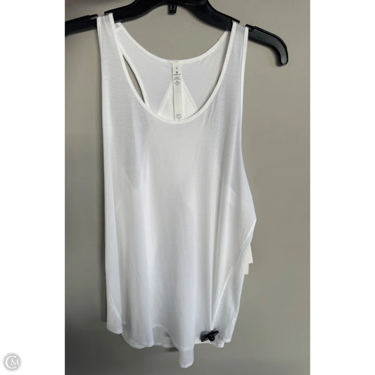 Athletic Tank Top By Lululemon In White, Size: M