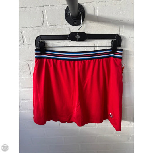 Athletic Skort By Fila In Red, Size: 8