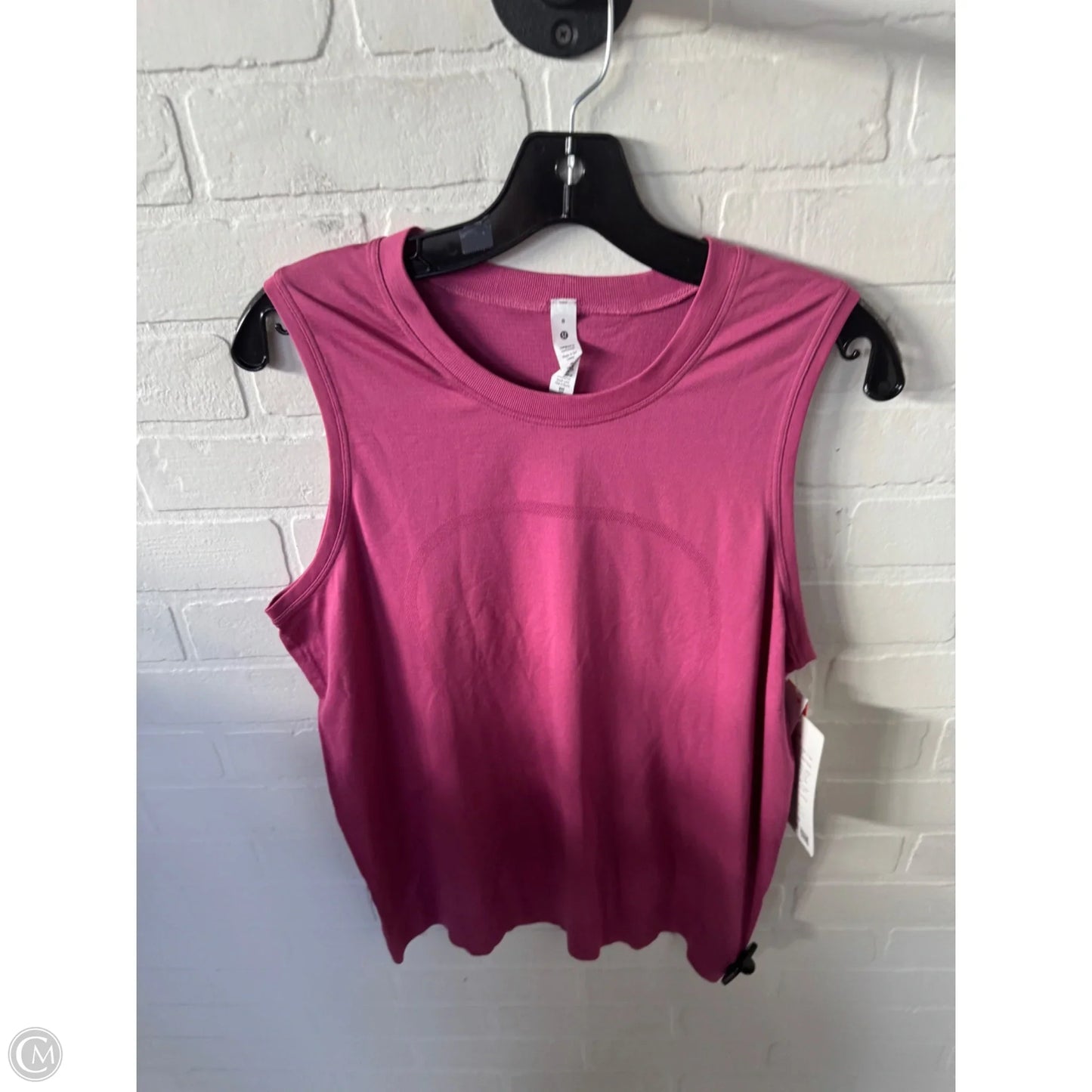 Athletic Tank Top By Lululemon In Pink, Size: M
