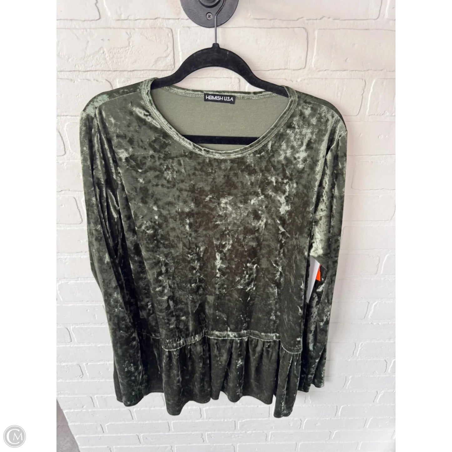 Top Long Sleeve By Heimish Usa In Green, Size: Xl