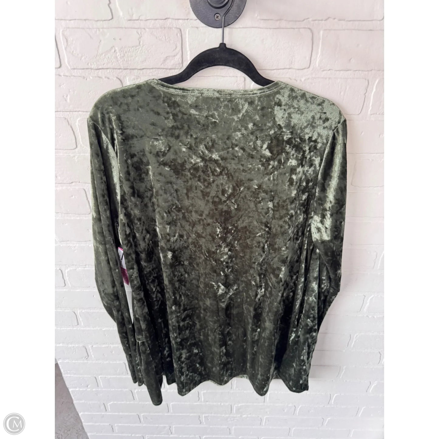 Top Long Sleeve By Heimish Usa In Green, Size: Xl