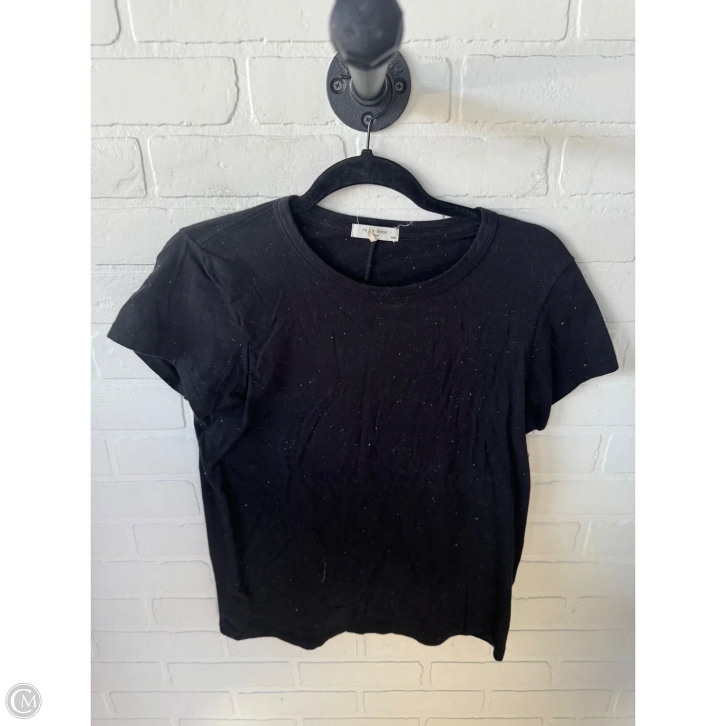 Top Short Sleeve Basic By Rag And Bone In Black, Size: M