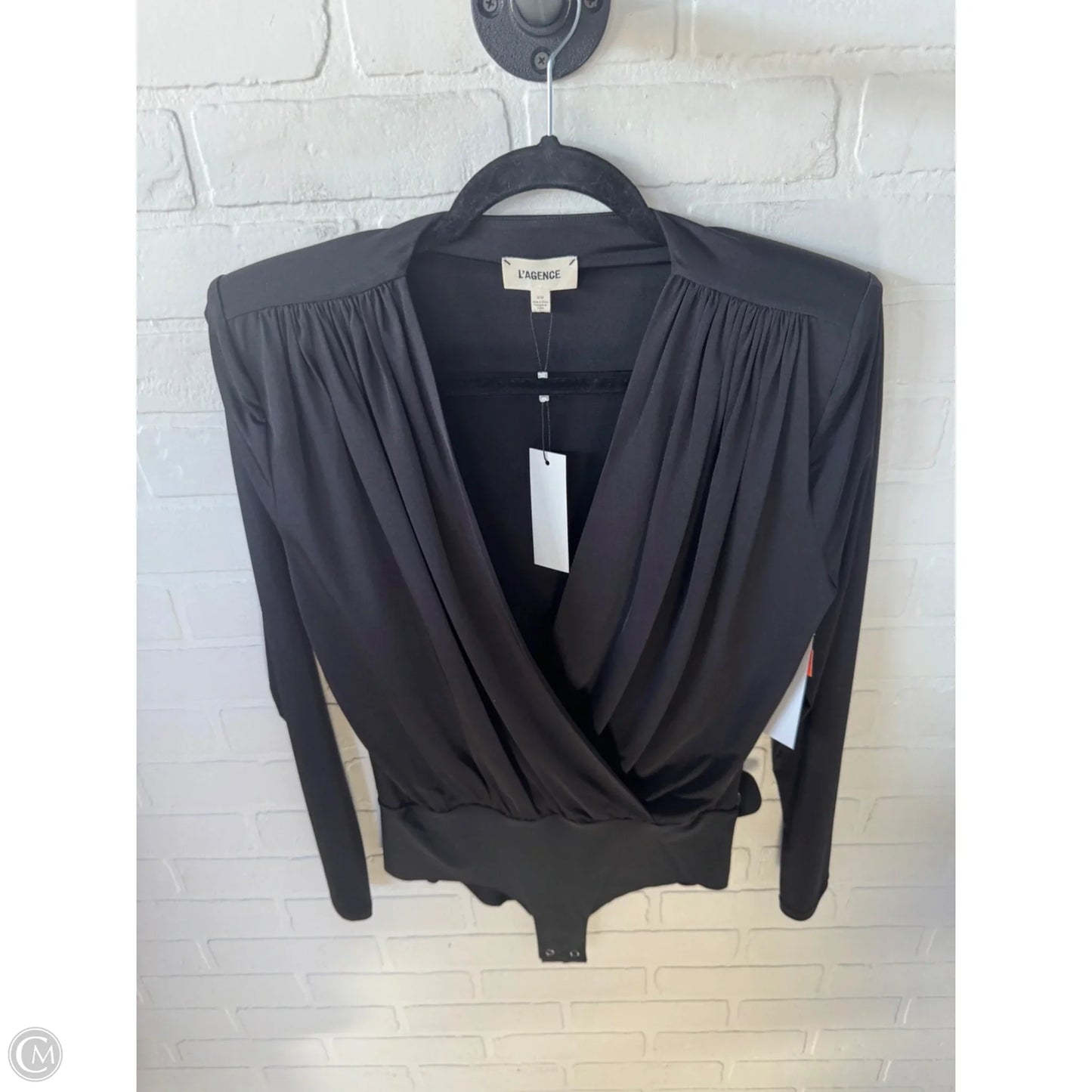 Bodysuit By L Agence In Black, Size: M