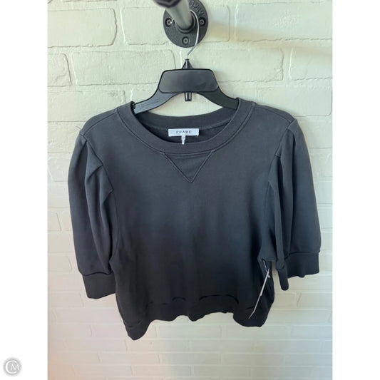 Sweatshirt Crewneck By Frame In Grey, Size: L