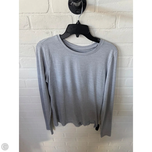 Athletic Top Long Sleeve Crewneck By Vuori In Grey, Size: L