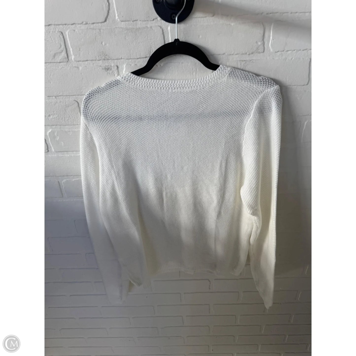 Sweater Cardigan By Cme In White, Size: S