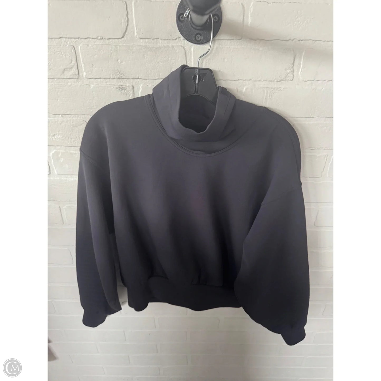 Athletic Sweatshirt Collar By Lululemon In Black, Size: S