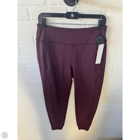 Athletic Pants By Athleta In Maroon, Size: 8
