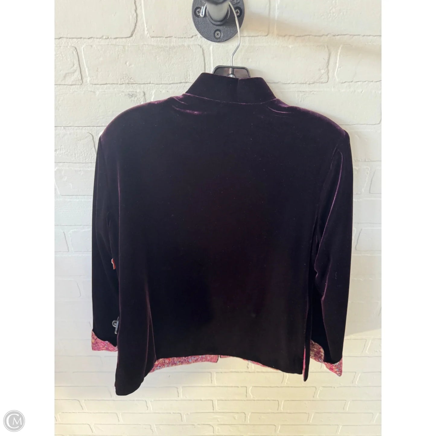 Blazer By Clothes Mentor In Purple, Size: M