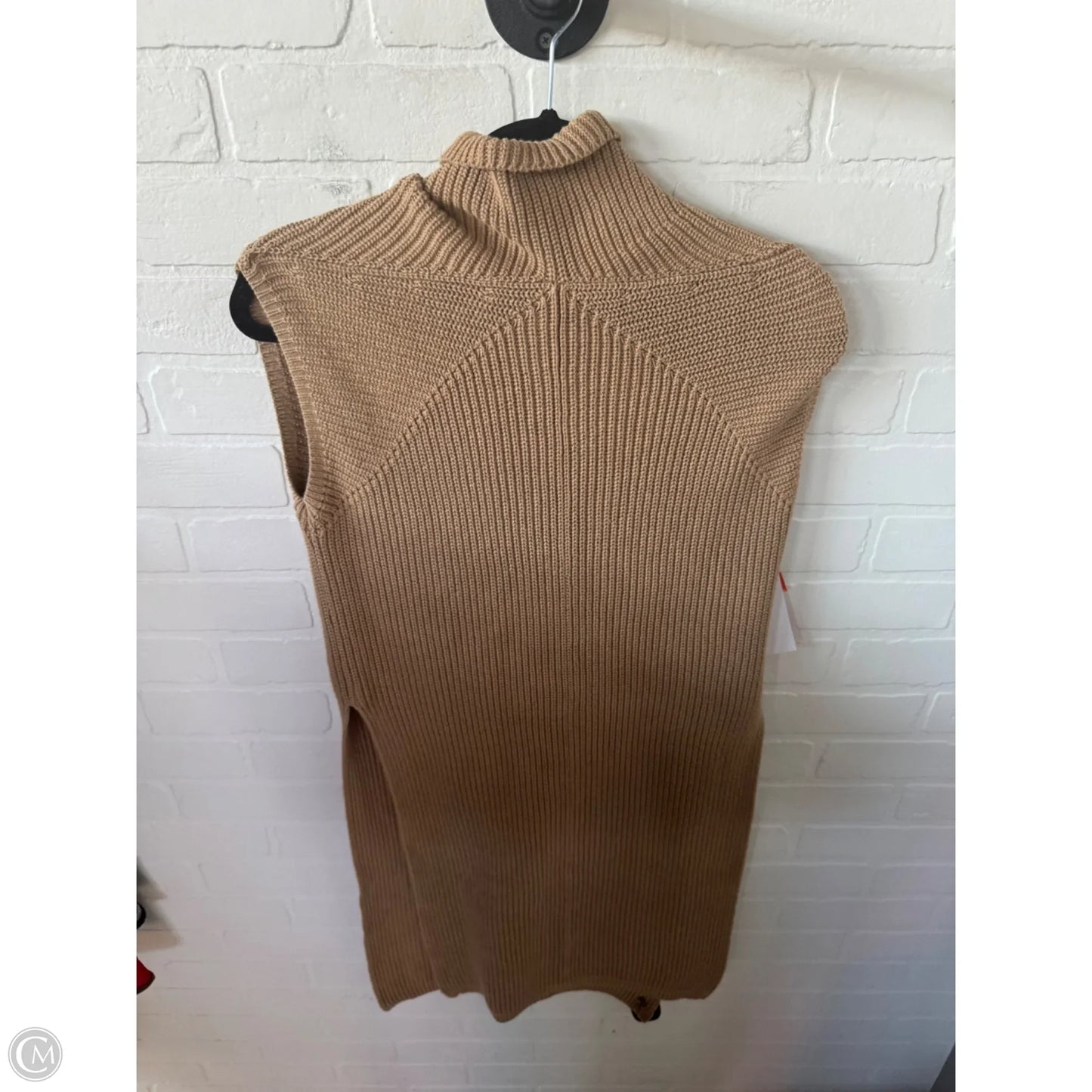 Vest Sweater By Haven In Tan, Size: S