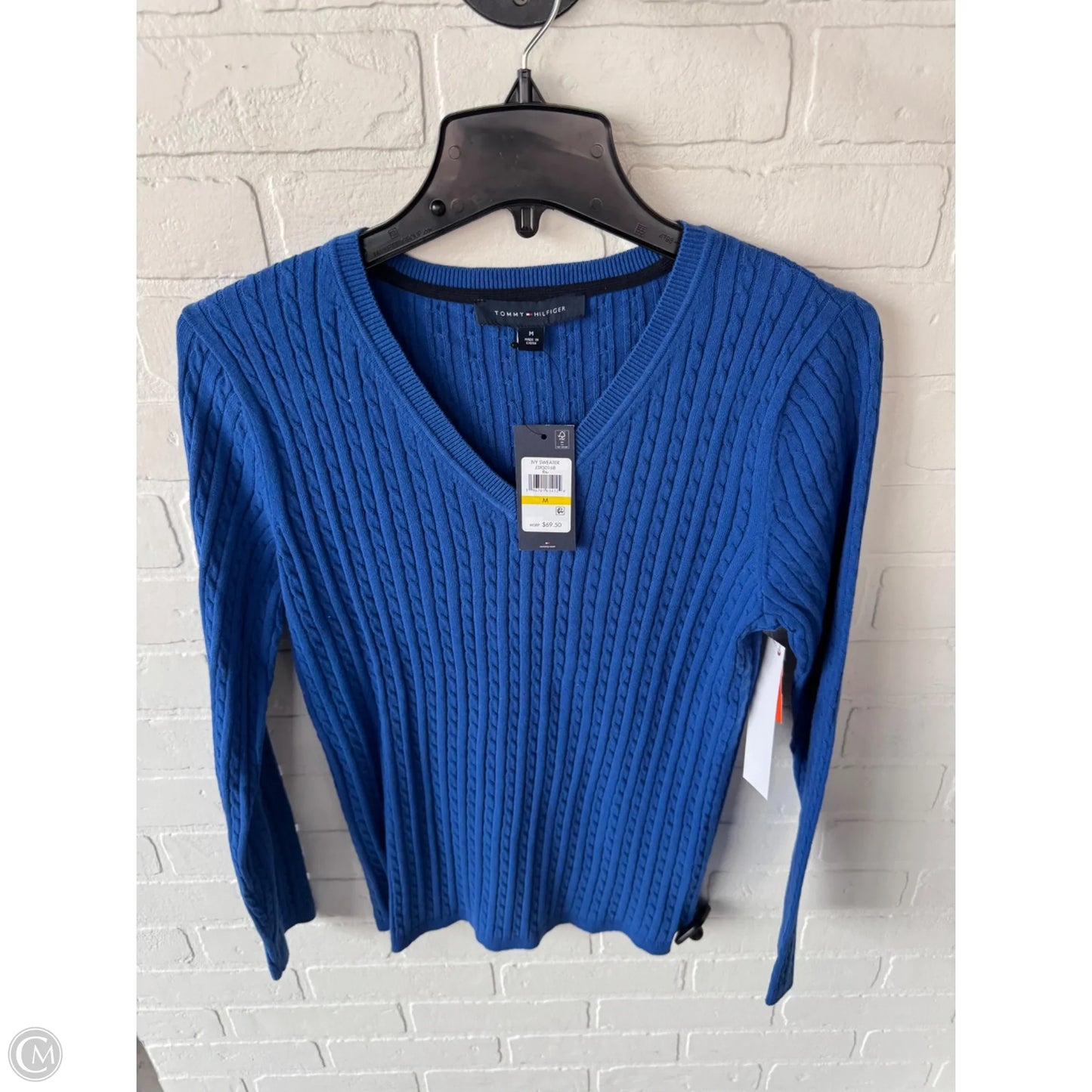 Sweater By Tommy Hilfiger In Blue, Size: M