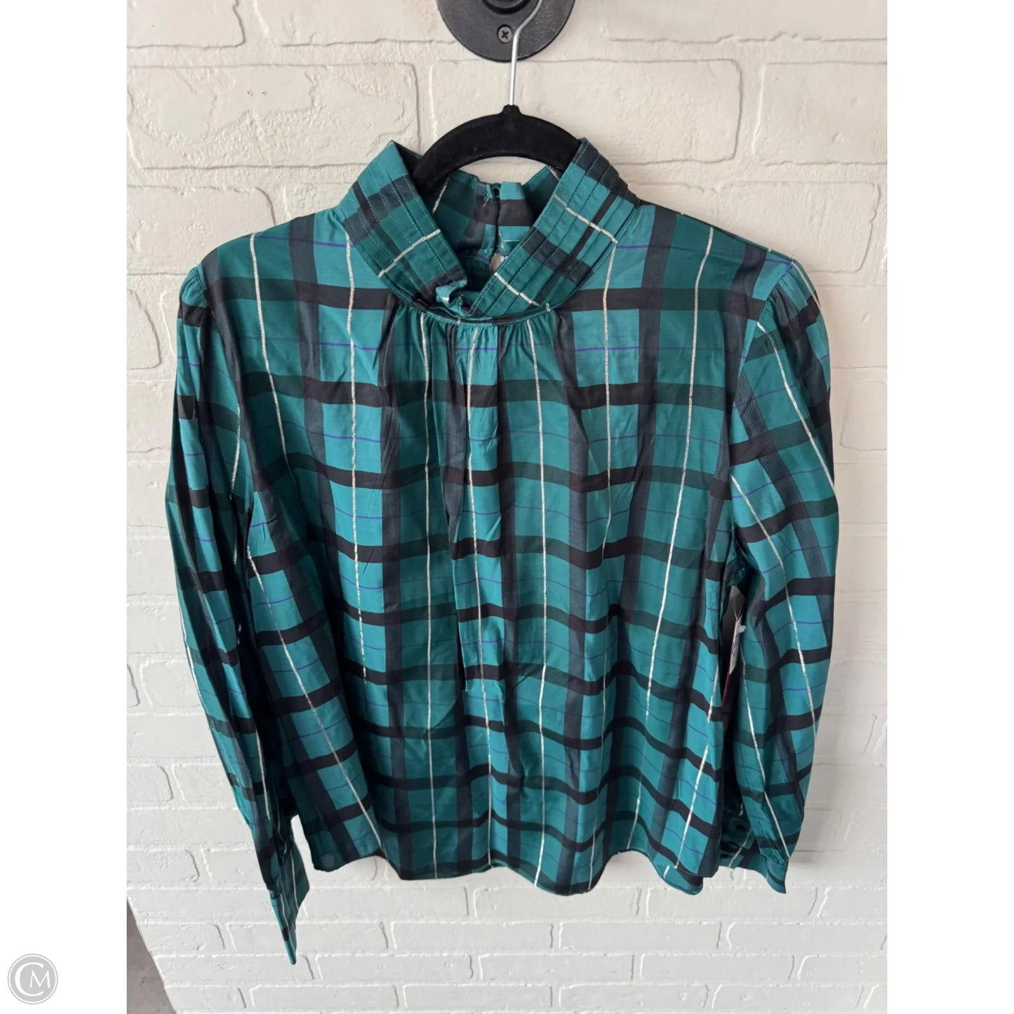 Top Long Sleeve By Ann Taylor In Green, Size: L
