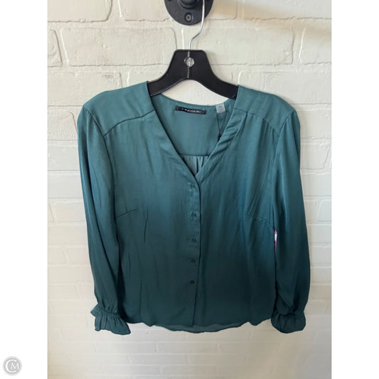 Top Long Sleeve By T Tahari In Green, Size: M
