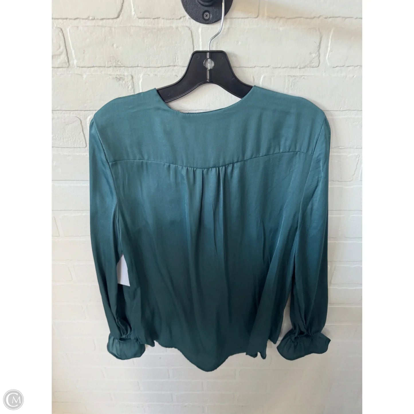 Top Long Sleeve By T Tahari In Green, Size: M