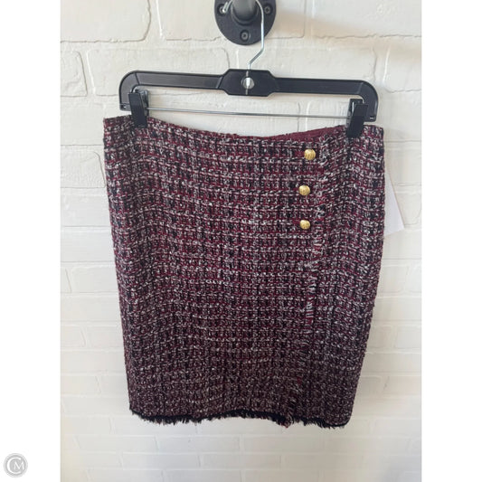 Skirt Midi By Talbots In Black & Red, Size: 6