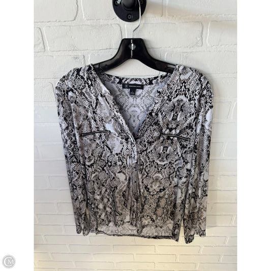 Top Sleeveless By Inc In Black & Tan, Size: L