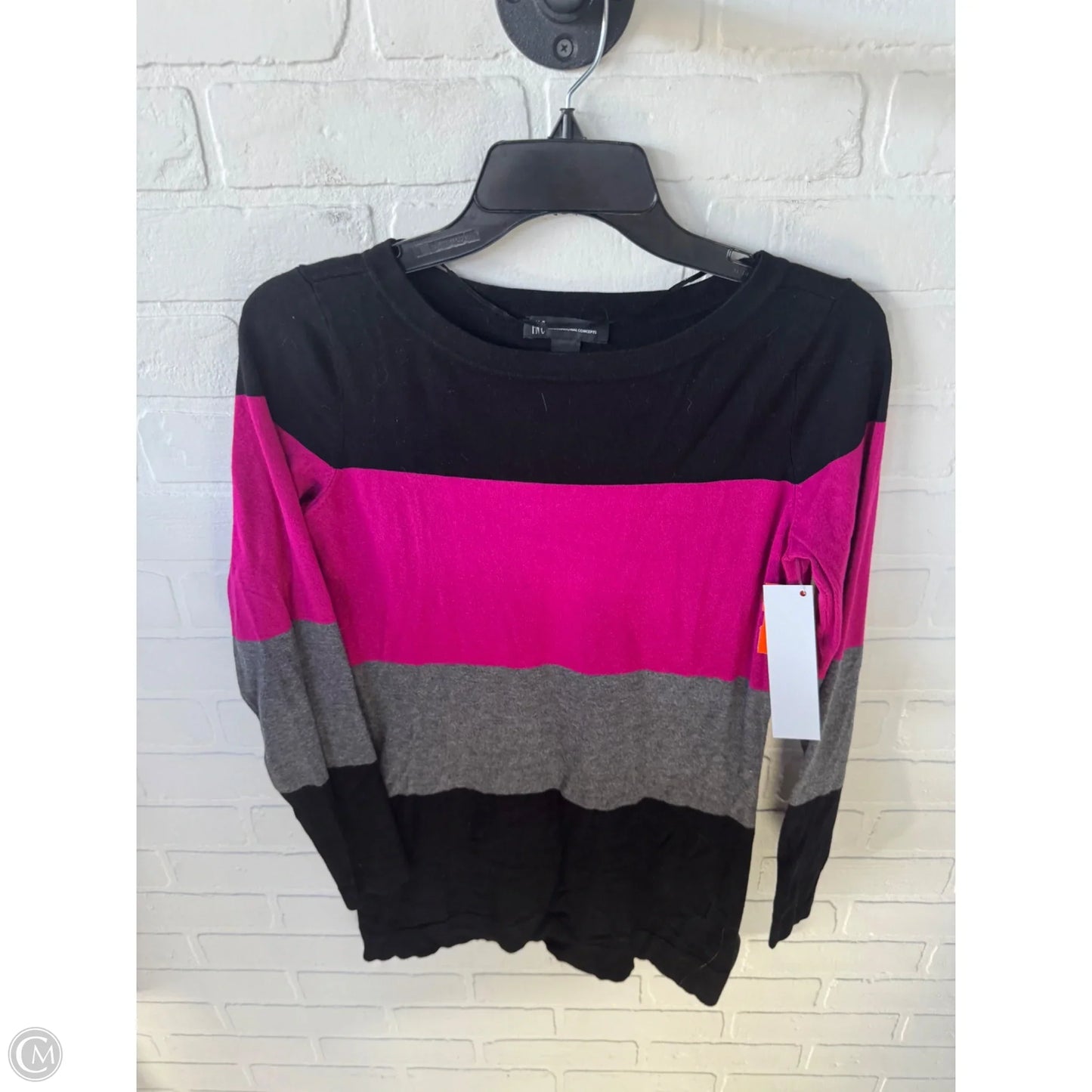 Sweater By Inc In Black & Grey, Size: M