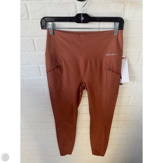 Athletic Leggings By Eddie Bauer In Brown, Size: 4