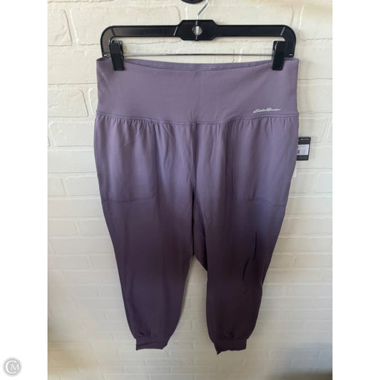 Athletic Pants By Eddie Bauer In Purple, Size: 8