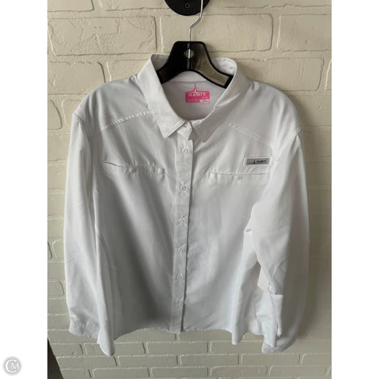 Top Long Sleeve By Clothes Mentor In White, Size: Xl