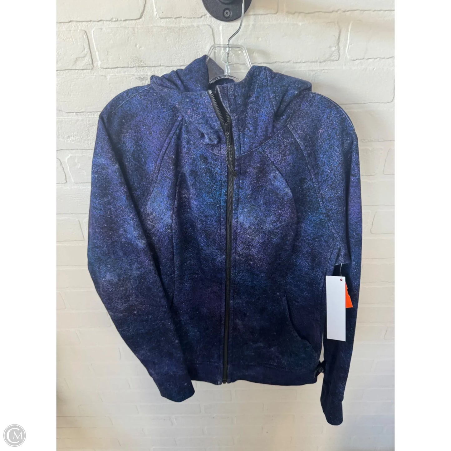 Athletic Sweatshirt Hoodie By Lululemon In Blue & Purple, Size: L