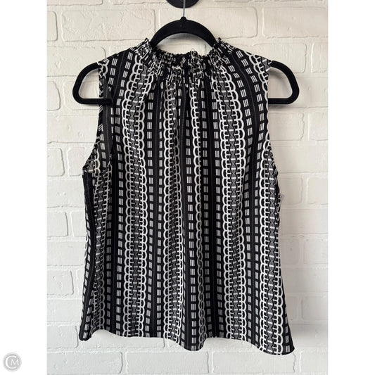 Top Sleeveless By White House Black Market In Black & White, Size: L