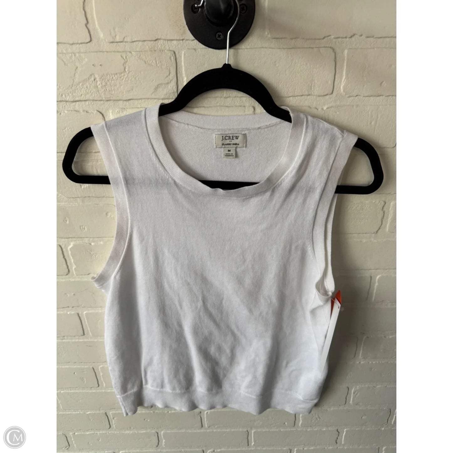 Vest Sweater By J. Crew In White, Size: M