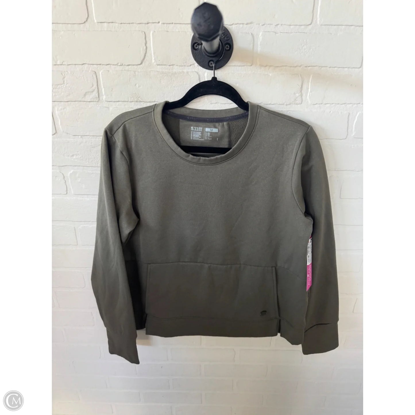 Sweatshirt Crewneck By Clothes Mentor In Green, Size: M