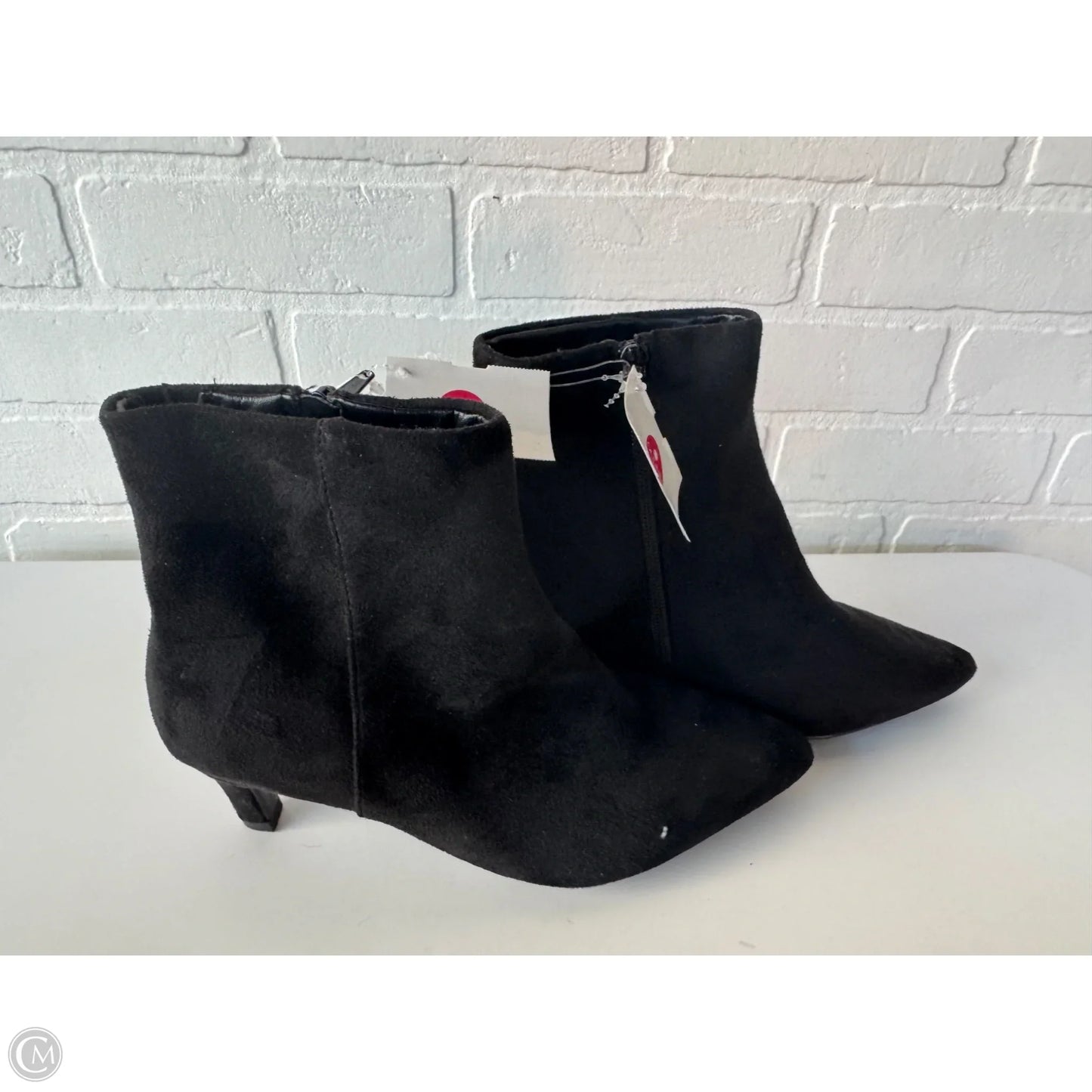 Boots Ankle Heels By Universal Thread In Black, Size: 7.5