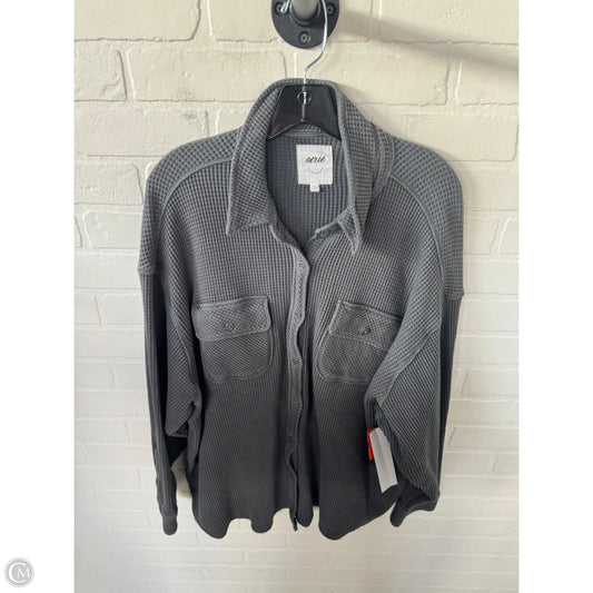 Top Long Sleeve By Aerie In Grey, Size: L