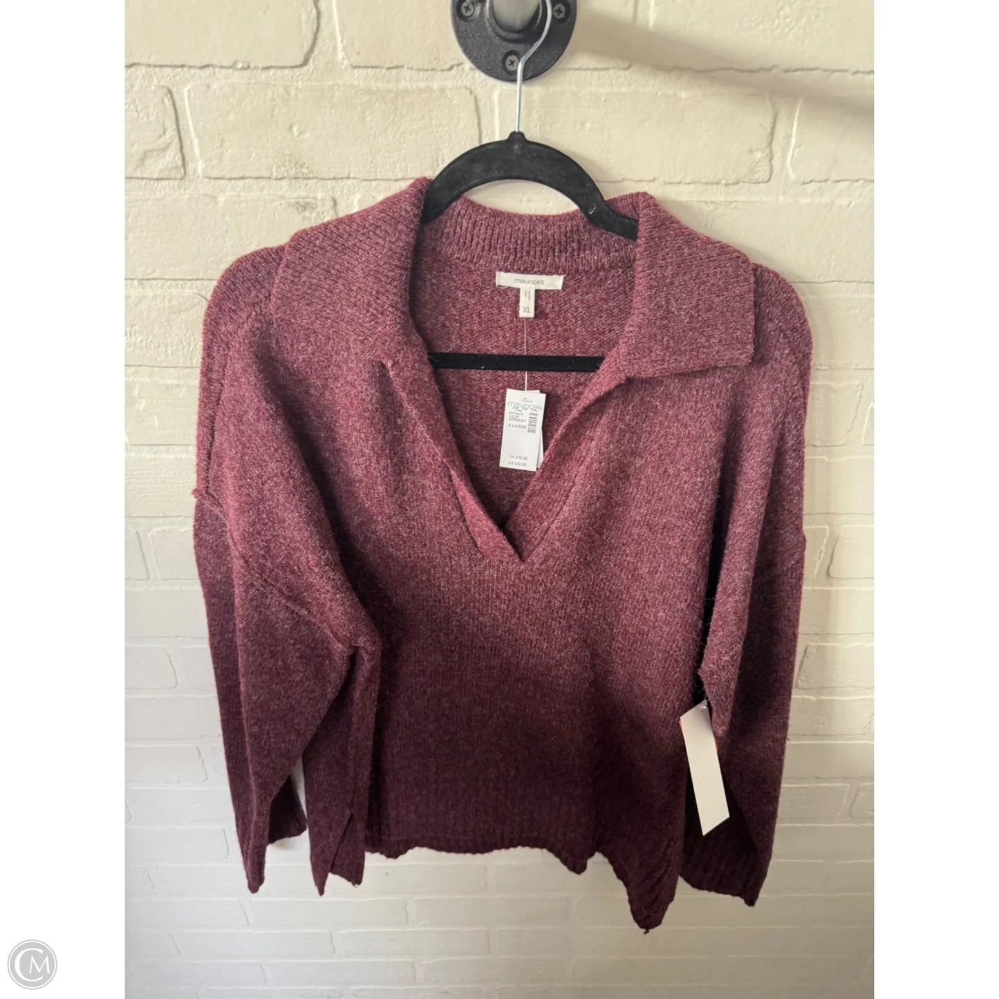 Sweater By Maurices In Red, Size: Xl