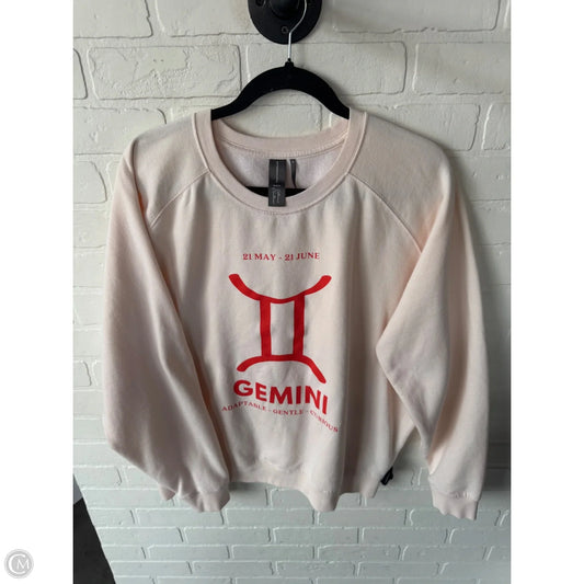 Sweatshirt Crewneck By Anthropologie In Pink & Red, Size: Xl